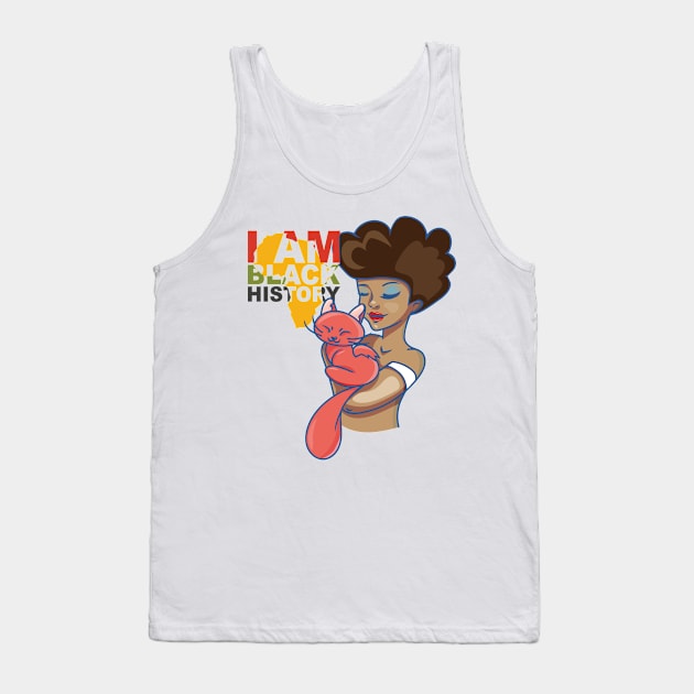 I am black history African American Girl Tank Top by tatadonets